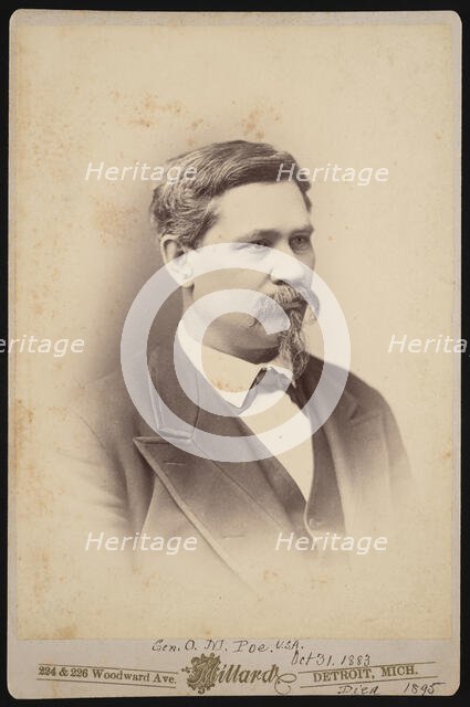 Portrait of Orlando Metcalfe Poe (1832-1895), October 31, 1883. Creator: Charles A Millard.