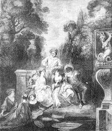"A Fete Champetre" painted by Watteau, 1857. Creator: Unknown.