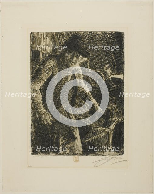 The Master-Smith, 1907. Creator: Anders Leonard Zorn.