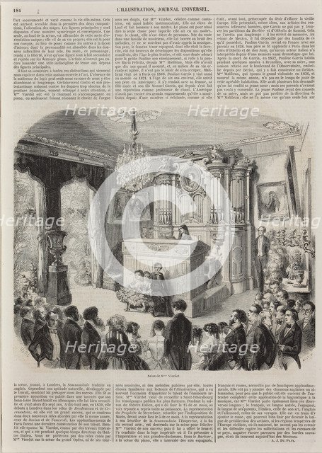 The Musical Soirée at the Pauline Viardot-Garcia's Salon, 1853.