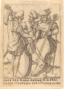 Nach der Mvsic: Geigen wir drei gantz Kvnstlice vnd artliche dabei, c. 1580. Creator: Unknown.