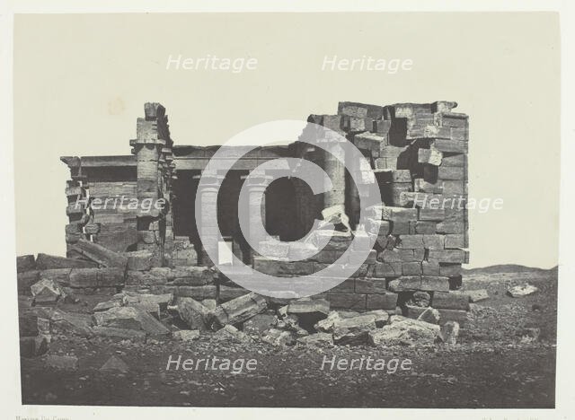 Temple De Maharakkah (Hièra Sycaminos Des Grecs); Nubie, 1849/51, printed 1852. Creator: Maxime du Camp.
