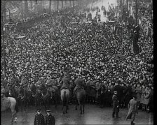 Crowd Watching the Funeral Procession of George V, His Majesty The King, 1936. Creator: British Pathe Ltd.