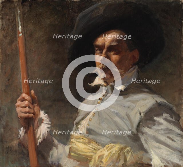 Self-Portrait in 17th Century Costume; Self-Portrait in Dress of the 17th Century, 1889. Creator: Albert Edelfelt.