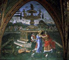 Legend of the pure Suzanne', 1492 - 1495, fresco by Il Pinturicchio.