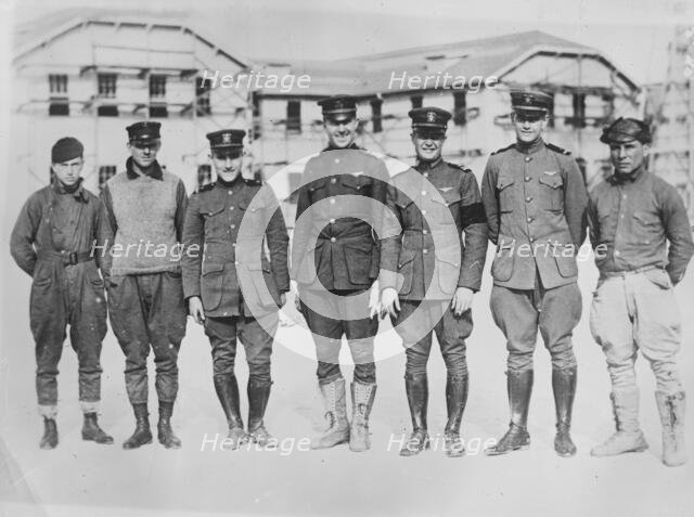 Crew of Navy dirigible, 1919. Creator: Bain News Service.