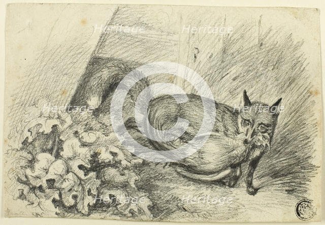 Fox Stealing a Cock, n.d. Creator: Samuel Howitt.