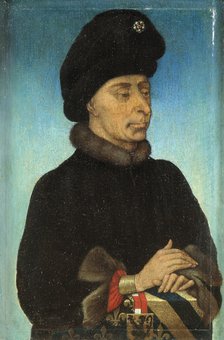 Portrait of John the Fearless, Duke of Burgundy, Mid of the 15th cen.. Artist: Netherlandish master  