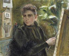 Self-Portrait, 1880. Creator: Elisabeth Keyser.