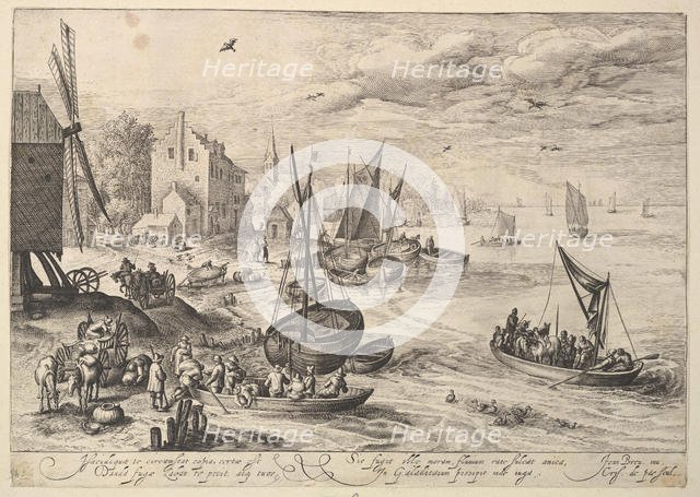 Harbor Scene. Creator: Crispijn de Passe I.