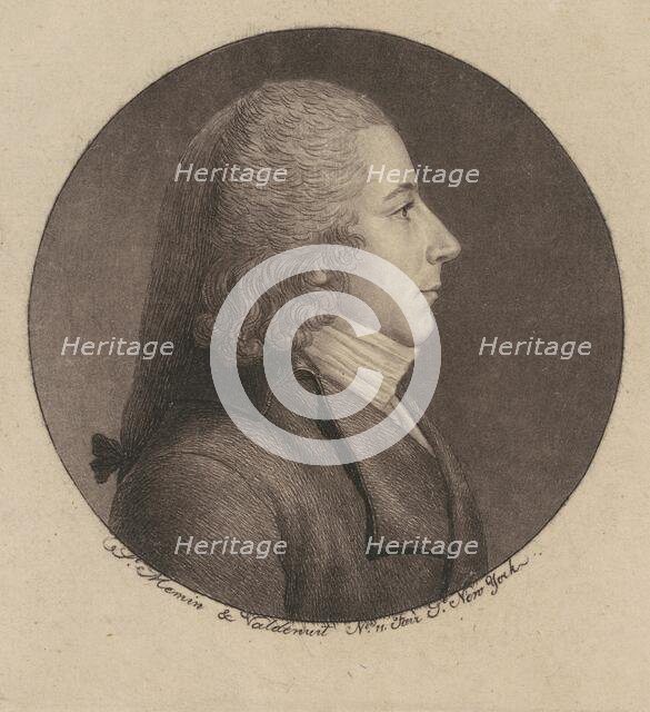 Unidentified Man, 1796-1797. Creator: Charles Balthazar Julien Févret de Saint-Mémin.