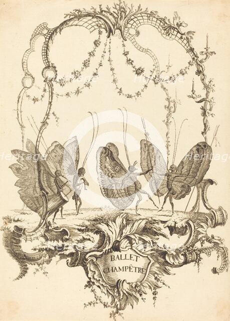 Ballet Champêtre, in or after 1756. Creator: Charles-Germain de Saint-Aubin.