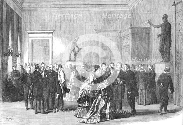 The Salle des Pas Perdus of the French Corps Legislatif, 1870. Creator: Unknown.