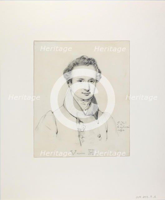 Portrait of Victor Hugo (1802-1885), 1830. Creator: Ziegler, Jules Claude (1804-1856).