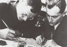 Writers Ilya Ilf and Yevgeny Petrov, 1932.