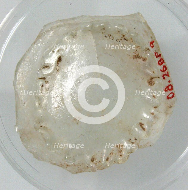 Bottom of a Vessel with Foot, Coptic, 4th-early 5th century. Creator: Unknown.