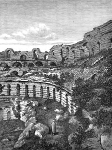 Interior of the Coliseum at El Djem, near Tunis, 1874. Creator: Unknown.