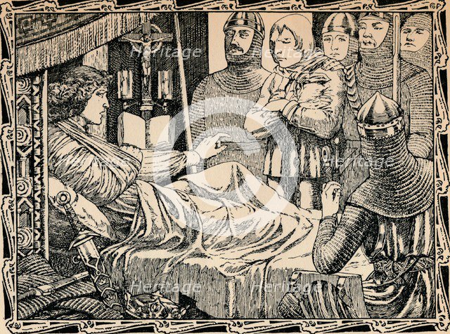 Death of King Richard I, 1902. Artist: Patten Wilson