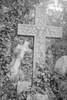 Crosses, Highgate Cemetery, Hampstead, London, 1997. Artist: John Gay.