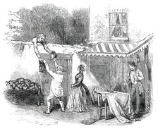 Scene from "Serve Him Right", at the Lyceum Theatre, 1850. Creator: Unknown.