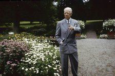 King Gustaf VI Adolf of Sweden at his summer residence, Sofiero Castle, Scania, 1972. Artist: Unknown