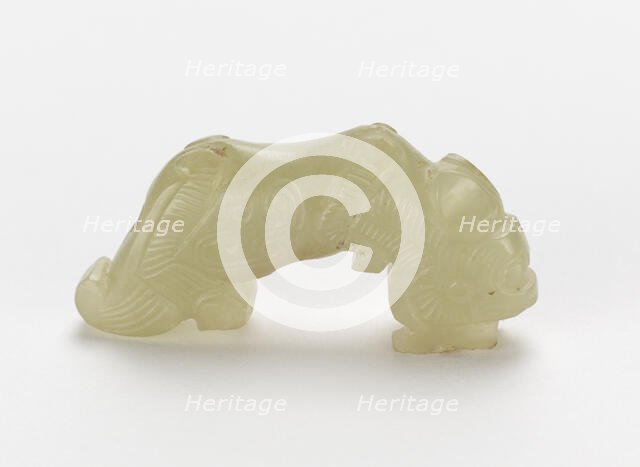 Tiger-shaped ornament, Eastern Zhou dynasty, 6th century BCE. Creator: Unknown.