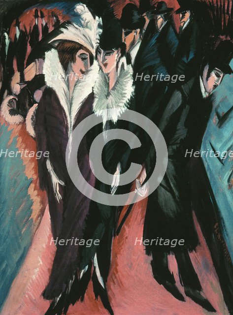 Street, Berlin. Artist: Kirchner, Ernst Ludwig (1880-1938)