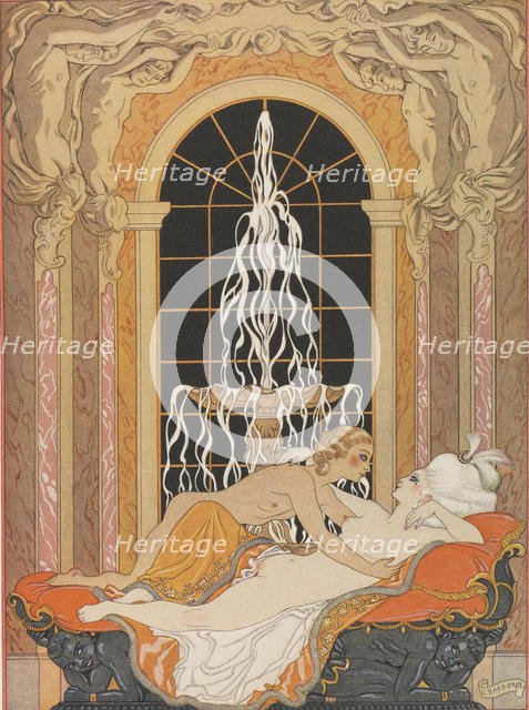 Illustration for the epistolary novel Dangerous Liaisons (Les Liaisons dangereuses), 1934. Creator: Barbier, George (1882-1932).