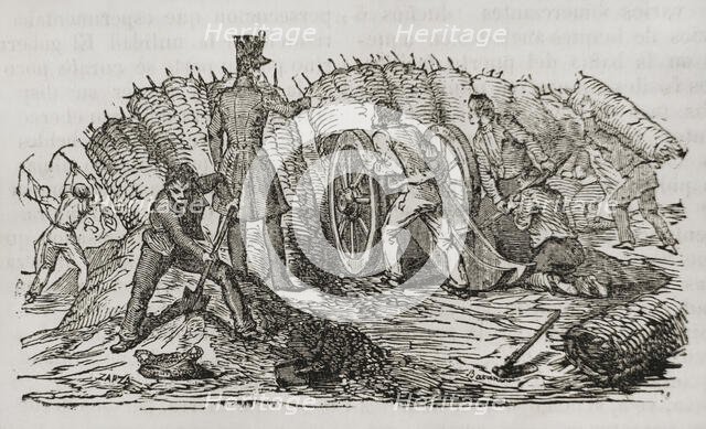 First Carlist War, (1833-1840): Action at Vargas, November 3, 1833, (1842).  Creator: Unknown.