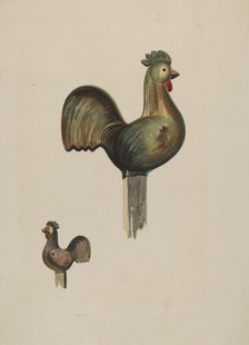 Counterbalance Rooster, c. 1936. Creator: James Vail.