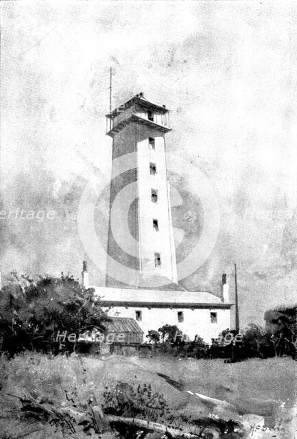 Little Crosby Lighthouse, destroyed by fire, 1898. Creator: Unknown.