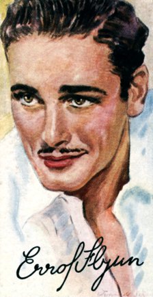Errol Leslie Thomson Flynn, (1909-1959), Australian film actor, 20th century. Artist: Unknown