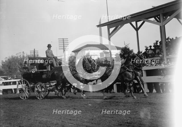 Horse Shows - 4-Horse Teams, 1912. Creator: Harris & Ewing.