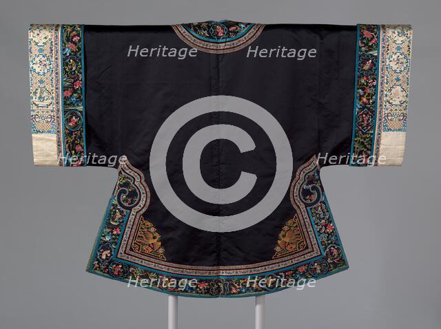 Woman's Surcoat, China, Qing dynasty (1644-1911), 1860/90. Creator: Unknown.