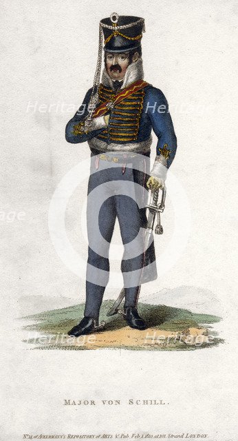 Major von Schill, (1810). Artist: Unknown