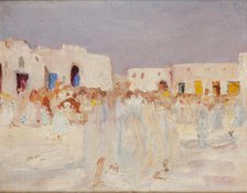 Kairouan (At a Bazaar), 1911. Creator: Jan Ciaglinski.