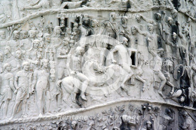 Roman Cavalry and Auxiliaries, Trajan's Column, Rome, c2nd century. Artist: Unknown.
