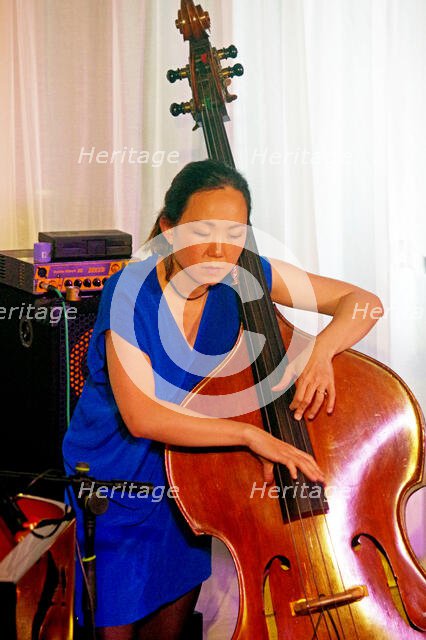 Linda May Han Oh, Linda May Han Oh Quartet, Watermill Jazz Club, Dorking, Surrey, 26 Oct 2021. Creator: Brian O'Connor.