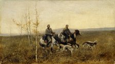 The Hunters, 1881. Artist: Roubaud, Franz (1856-1928)