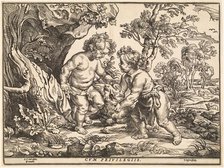 The Infant Christ and Saint John Playing with the Lamb. Creator: Christoffel Jegher.