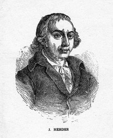 Johann Gottfried von Herder, German poet, critic, theologian, and philosopher, 19th century. Artist: Unknown