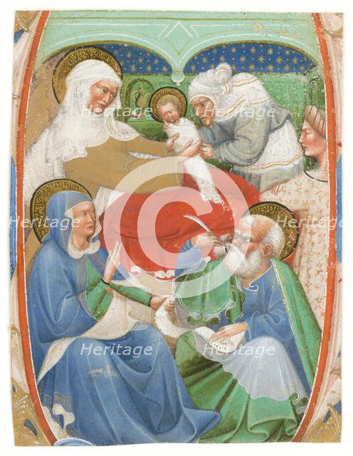 The Birth of Saint John the Baptist, 1450. Creator: Master of the Murano Gradual.
