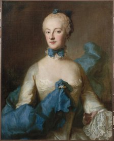 Portrait of Marie-Anne-Josèphe de Bavaria, Margravine de Baden (1734-1776), c1750. Creator: Georg Desmarees.