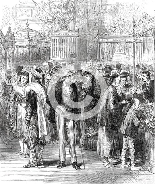 In the British Department of the American Centennial Exhibition...1876. Creator: Unknown.