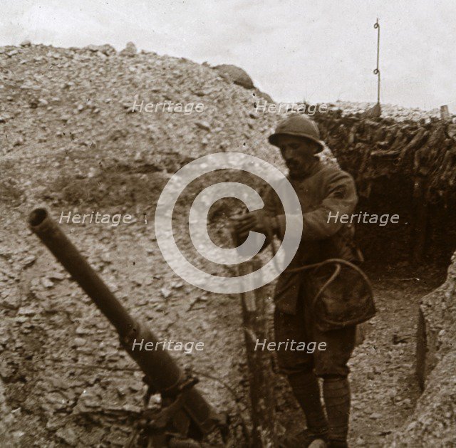 Brandt gun, c1914-c1918. Artist: Unknown.