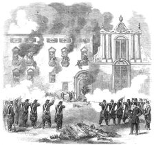 The Revolution in Sicily - massacre of people by the royal troops at...Palermo..., 1860. Creator: Unknown.