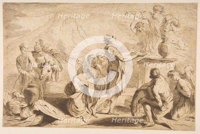 The Sacrifice of Noah, 1765. Creator: Francesco Bartolozzi.