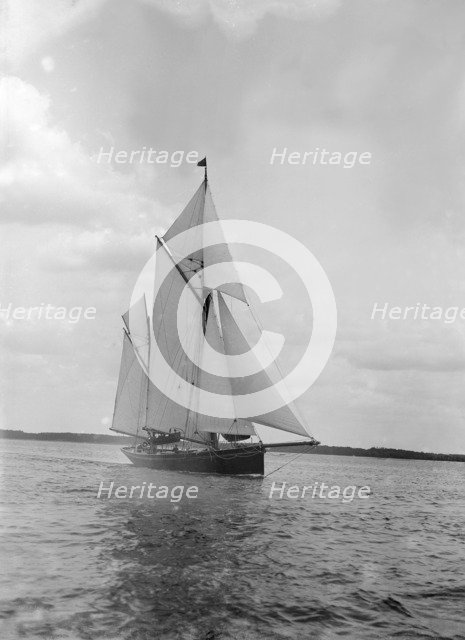 The ketch 'Palatina' under way, 1911. Creator: Kirk & Sons of Cowes.