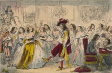 Evening Party - Time of Charles II, 1850. Artist: John Leech
