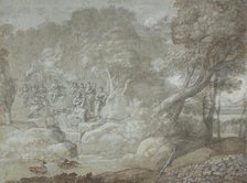 Landscape with Apollo and the Muses, 1674. Creator: Claude Lorrain.